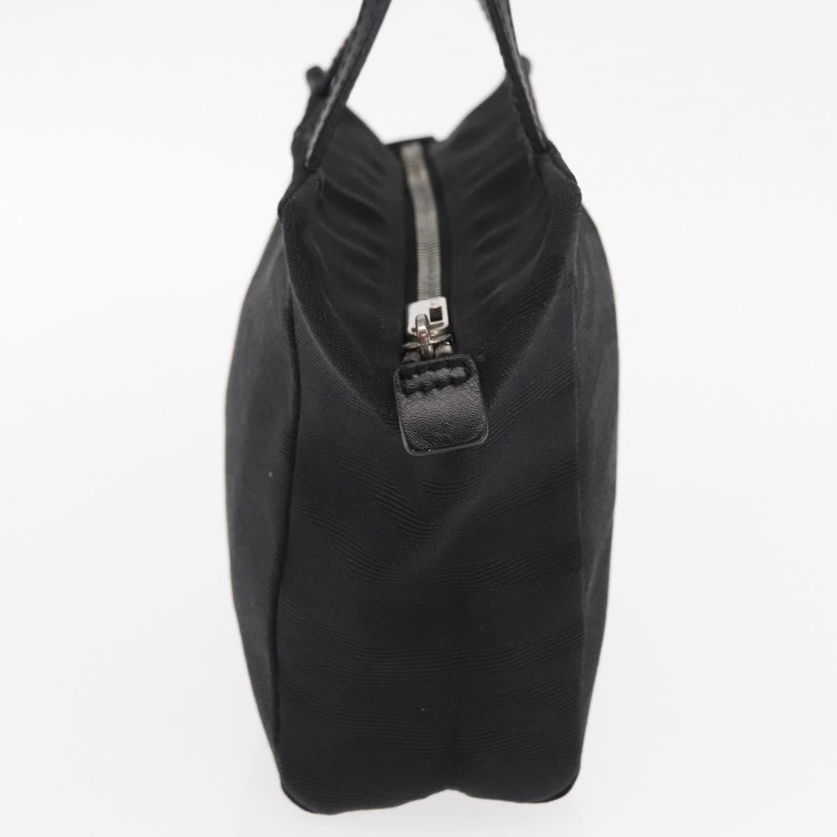 Fendi Vintage Canvas Black Canvas Handbag (Pre-Owned)