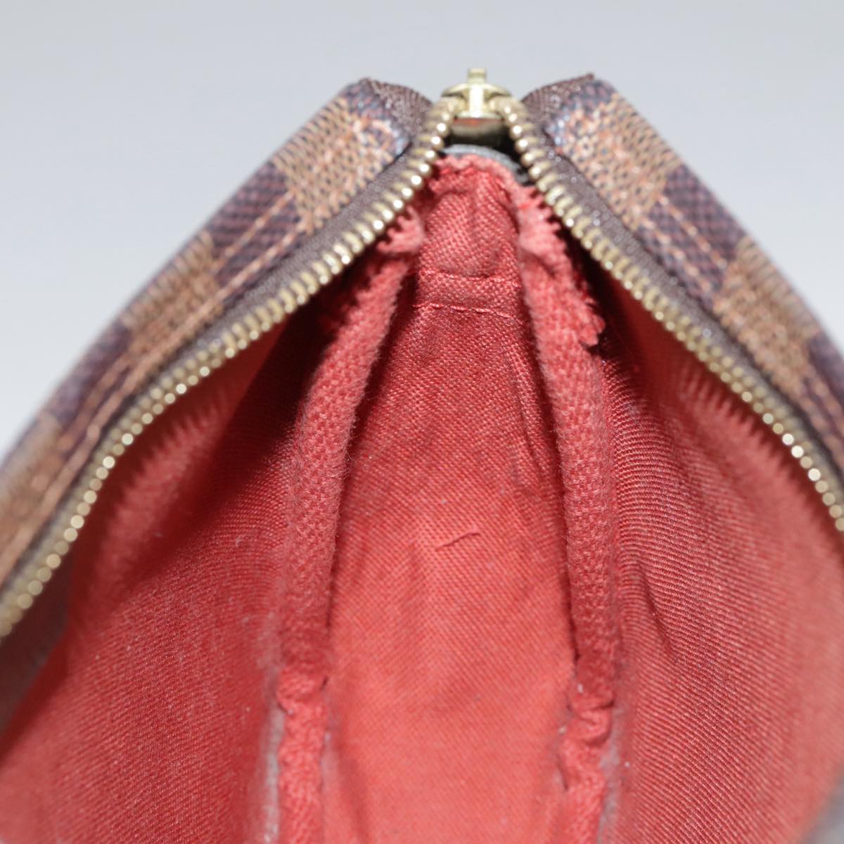 Louis Vuitton Trousse Makeup Brown Canvas Clutch Bag (Pre-Owned)