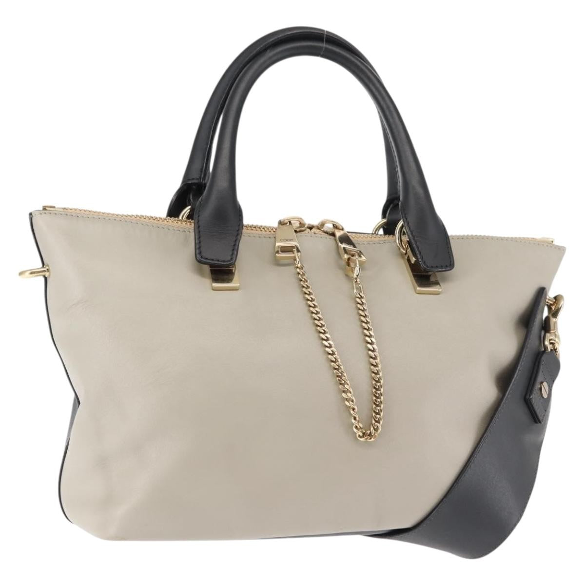 Chloe Bicolor Baylee Satchel Leather Multicolour Leather Handbag (Pre-Owned)