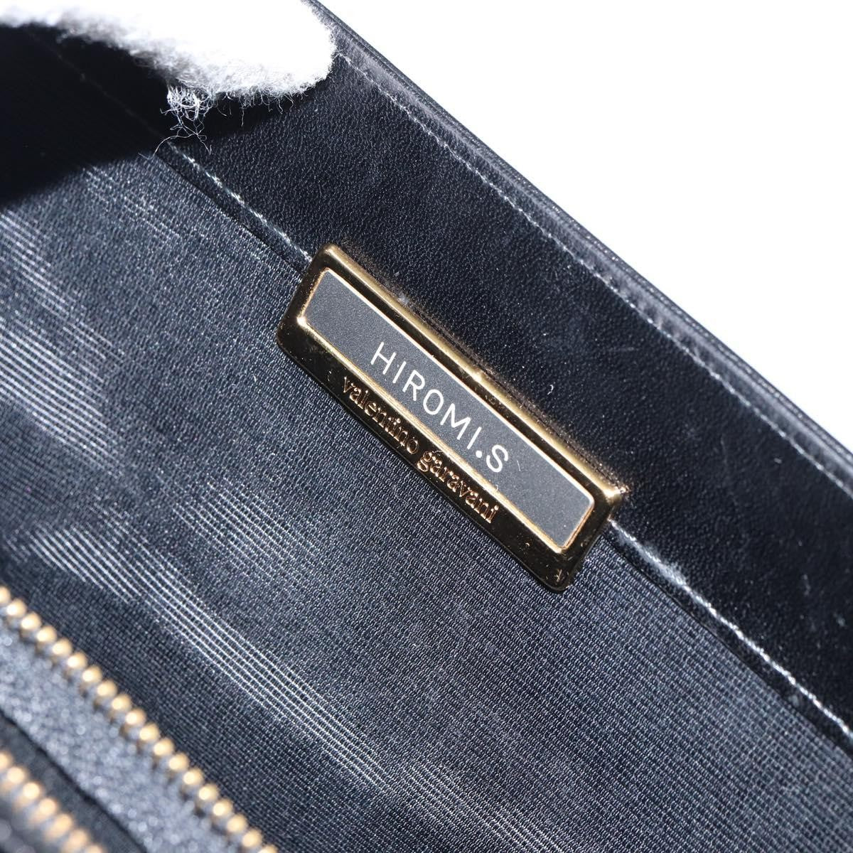Valentino Garavani Vintage Leather Black Leather Handbag (Pre-Owned)