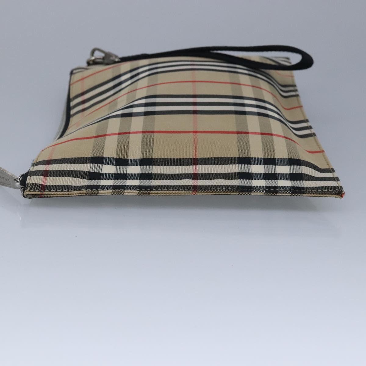 Burberry Nova Check Beige Canvas Clutch Bag (Pre-Owned)