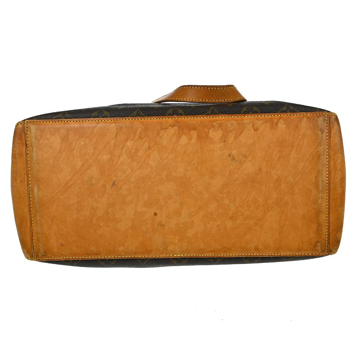 Louis Vuitton Cabas Mezzo Monogram Canvas Brown Canvas Shoulder Bag Bag (Pre-Owned)
