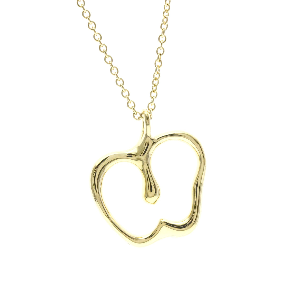 Tiffany & Co. Elsa Peretti Apple Pendant 18K Yellow Gold Gold Yellow_Gold Necklace Jewelry (Pre-Owned)