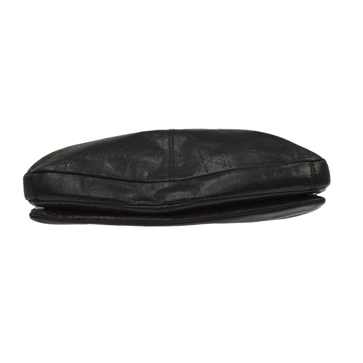 Balenciaga Mini Folder Leather Black Leather Handbag (Pre-Owned)