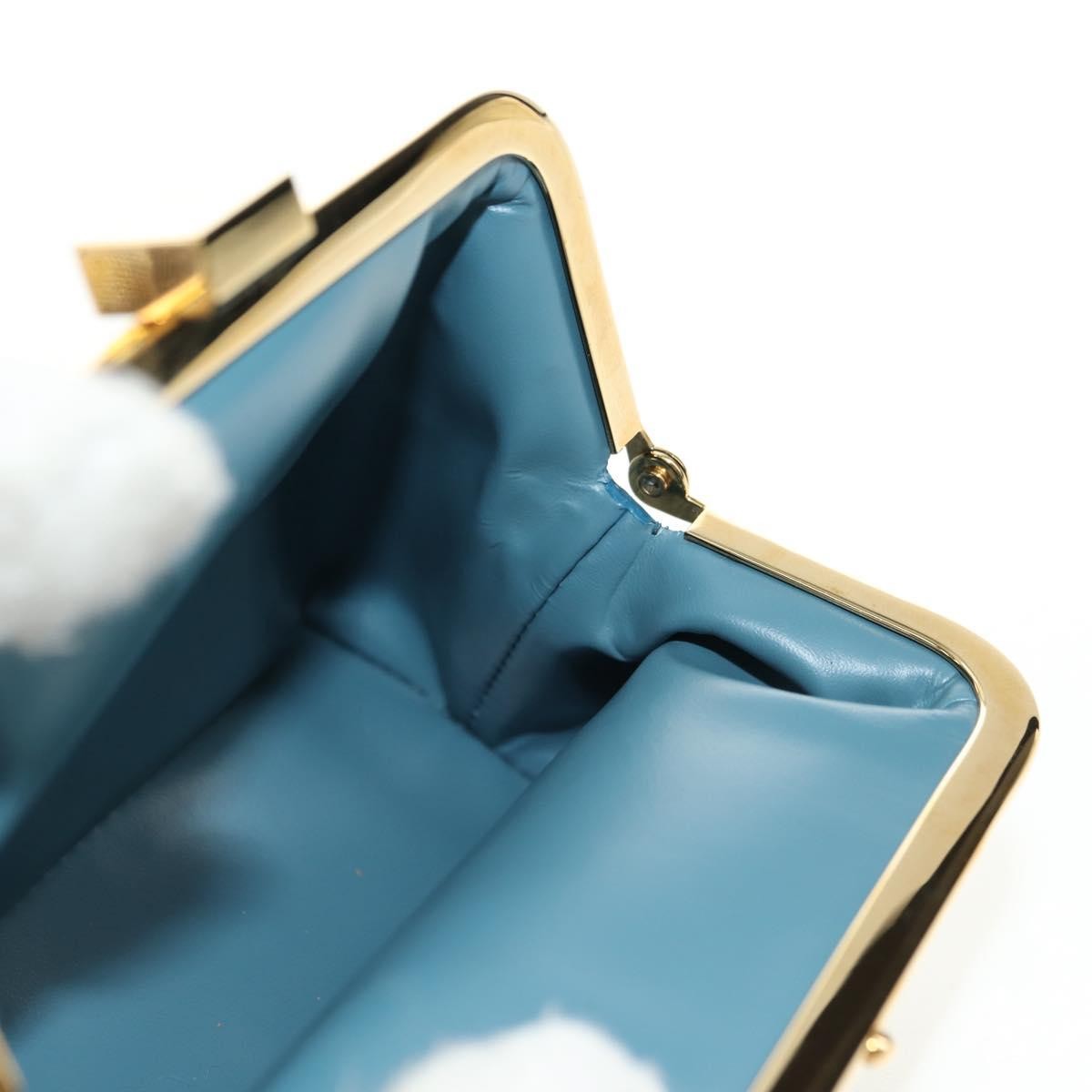 Louis Vuitton Porte-Monnaie Coin Purse Leather Blue Leather Card Holders Accessory (Pre-Owned)