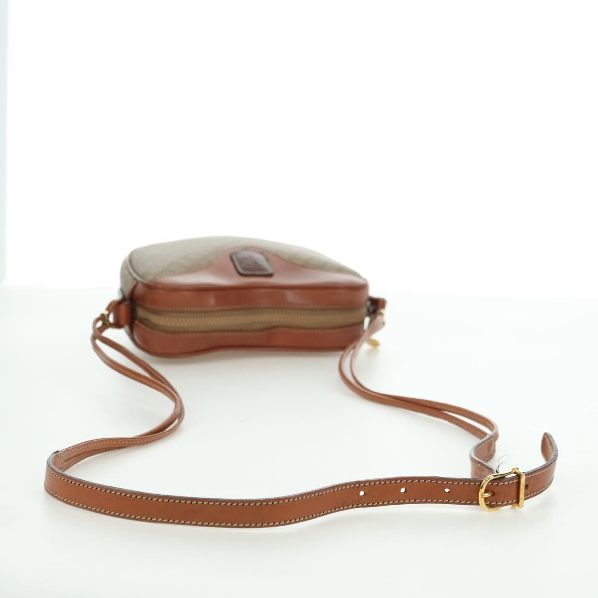 Celine Vintage Macadam Canvas And Leather Beige Canvas Shoulder Bag Bag (Pre-Owned)