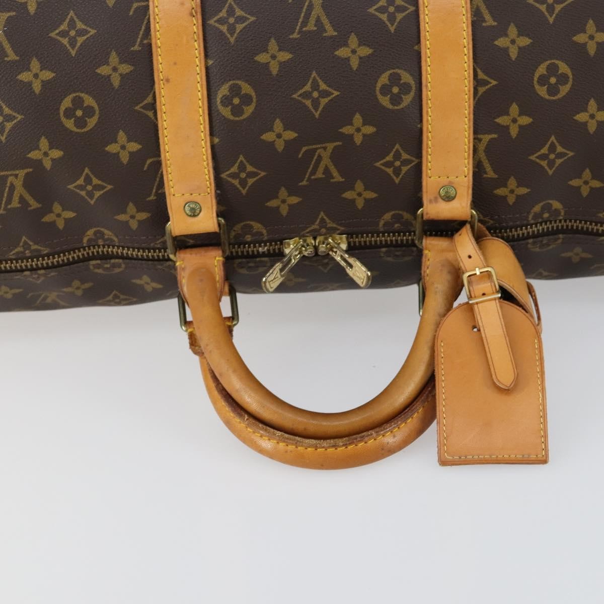 Louis Vuitton Keepall Monogram Canvas Brown Canvas Travel Bag Bag (Pre-Owned)