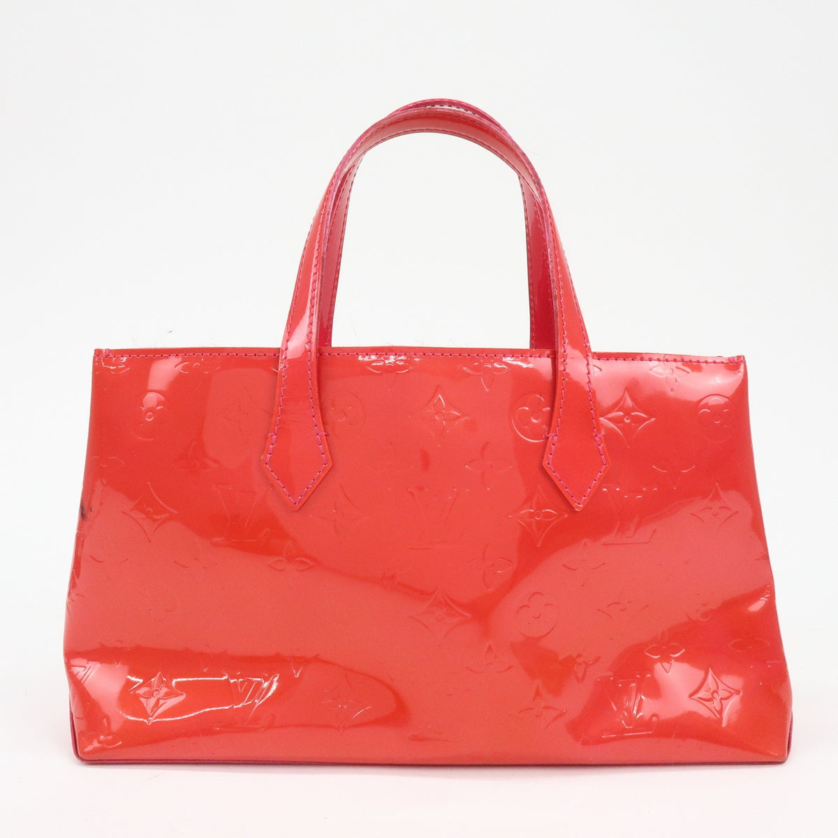 Louis Vuitton Wilshire Monogram Vernis Pink Patent_Leather Handbag (Pre-Owned)