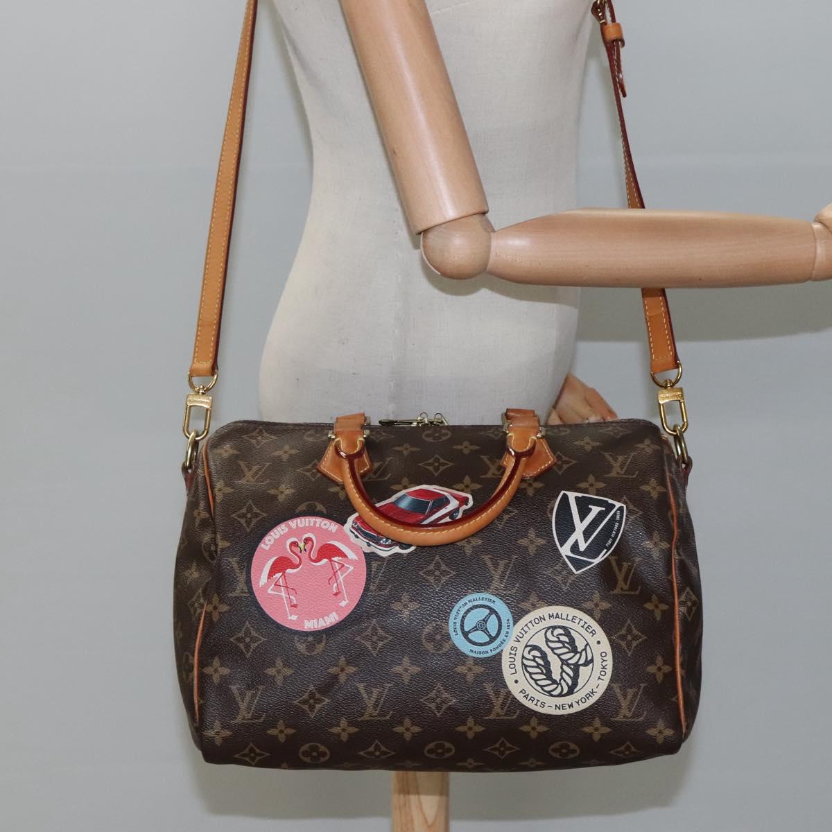 Louis Vuitton Speedy Bandoulière 30 Brown Canvas Handbag (Pre-Owned)