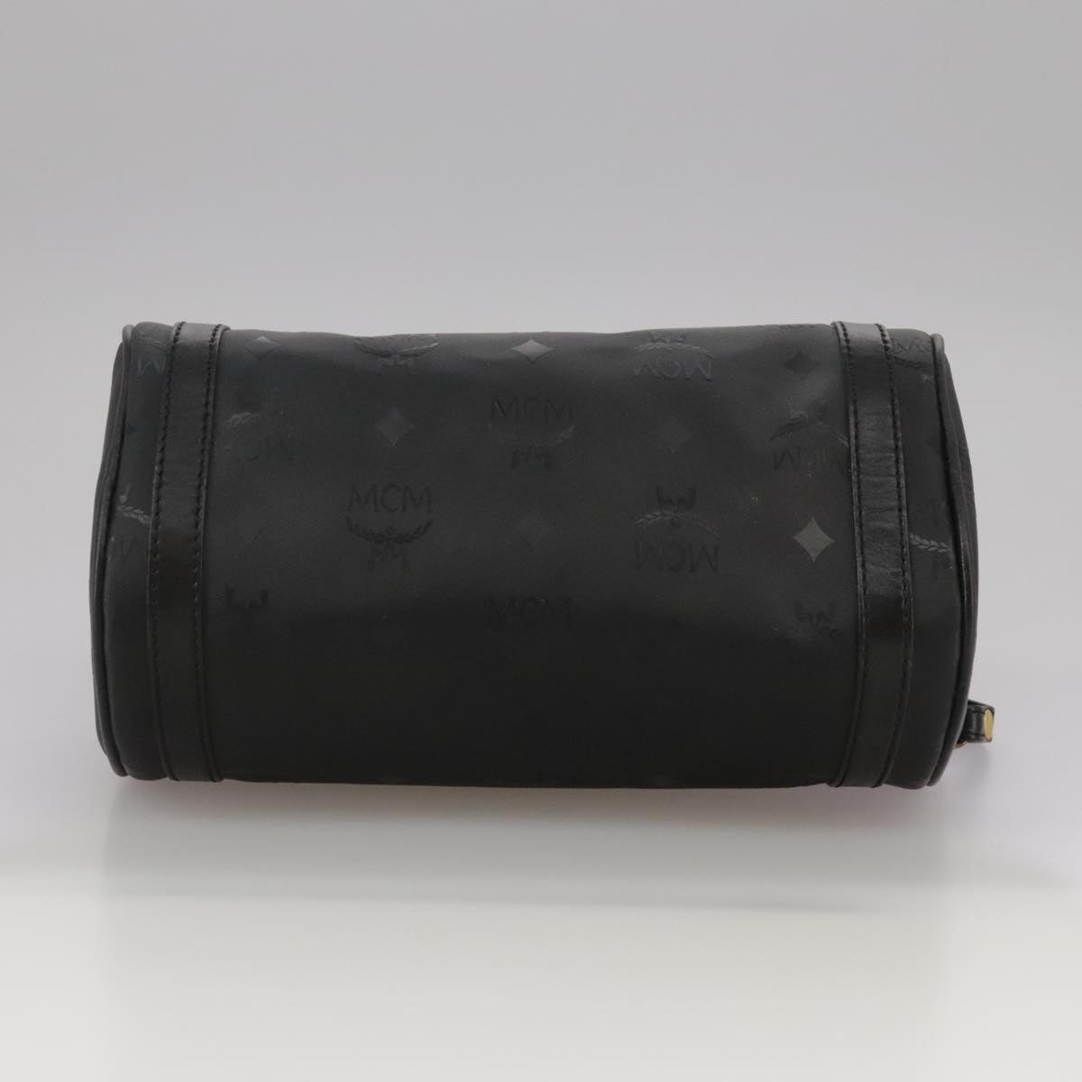 MCM Visetos Black Canvas Shoulder Bag (Pre-Owned)