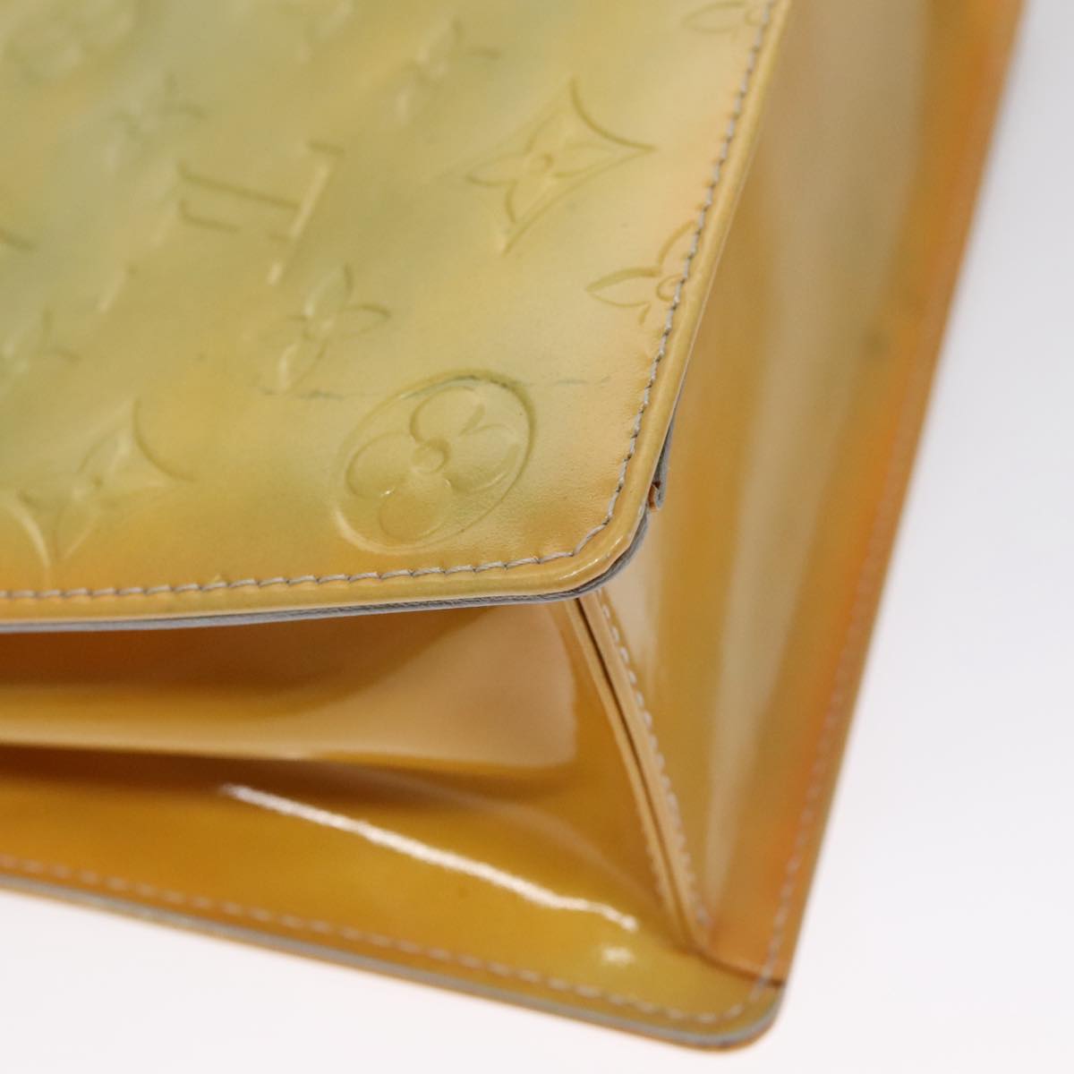 Louis Vuitton Spring Street Yellow Patent Leather Handbag (Pre-Owned)