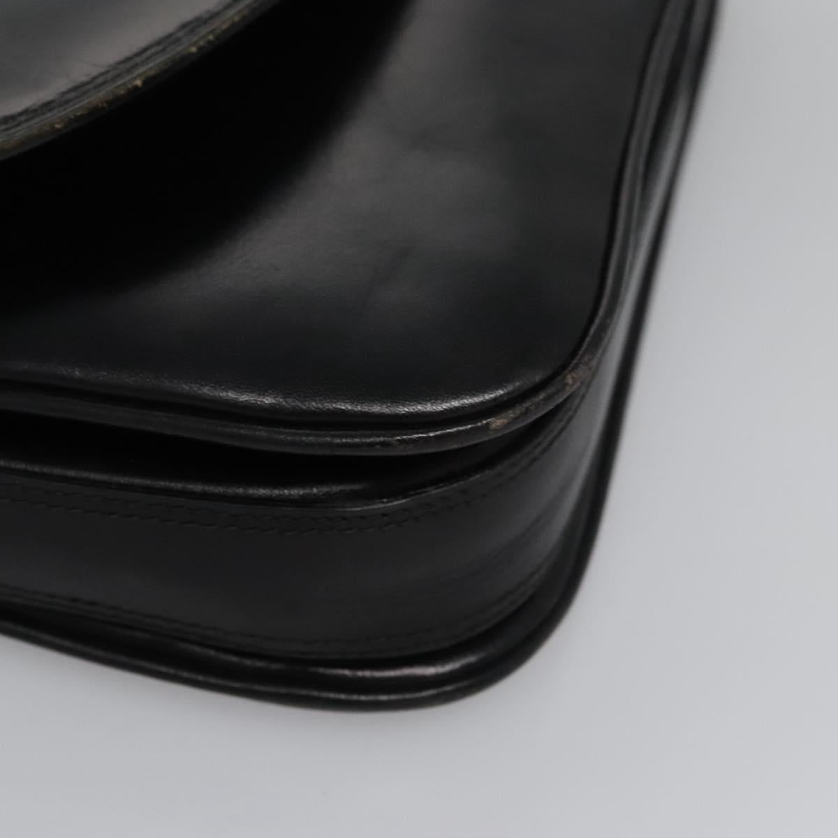 Bally Black Leather Shoulder Bag (Pre-Owned)