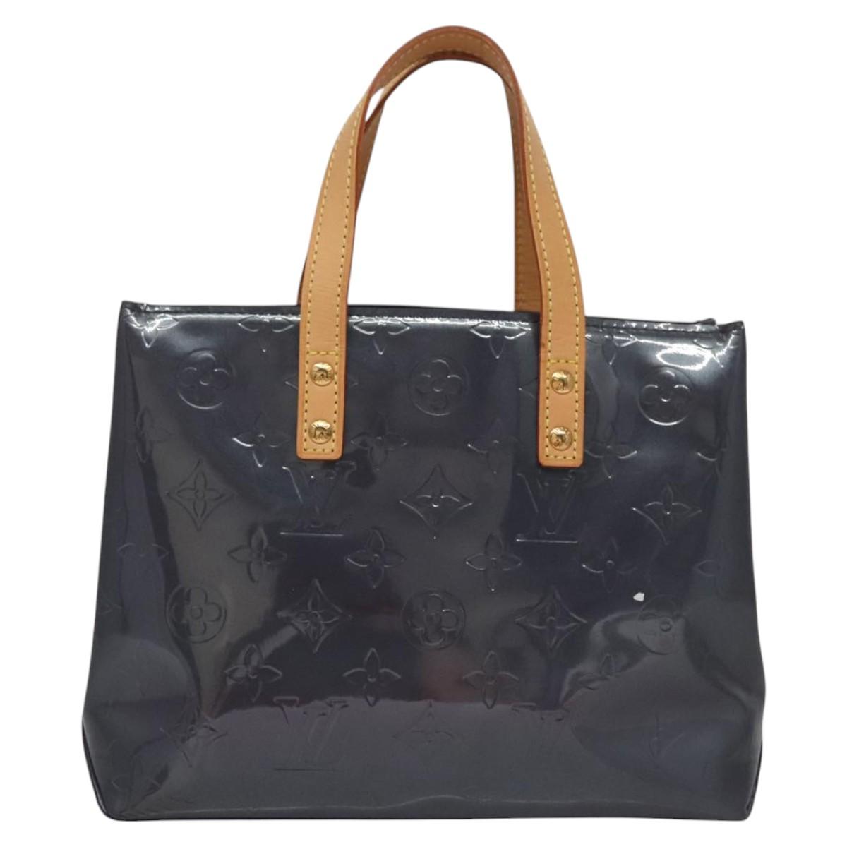 Louis Vuitton Reade Navy Patent Leather Handbag (Pre-Owned)