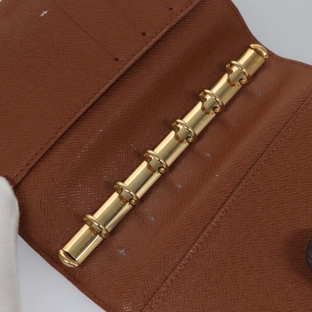 Louis Vuitton Couverture Agenda Fonctionnel Pm Brown Canvas Wallet (Pre-Owned)