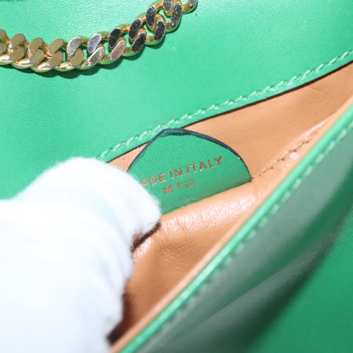 Céline Green Leather Clutch Bag (Pre-Owned)