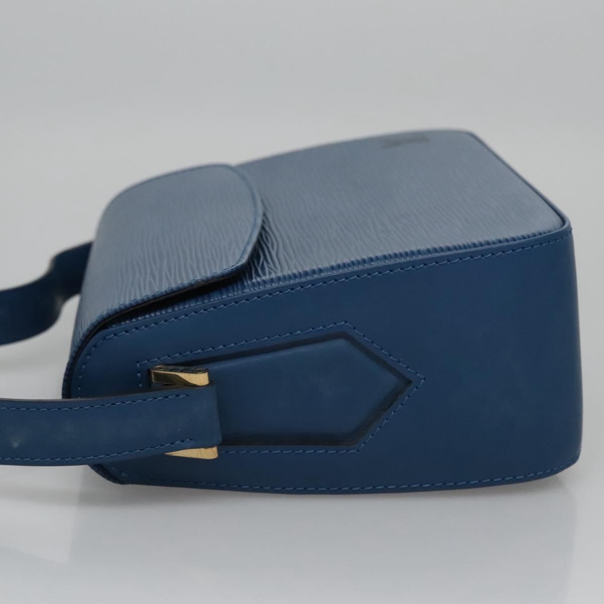 Louis Vuitton Grenelle Blue Leather Shoulder Bag (Pre-Owned)