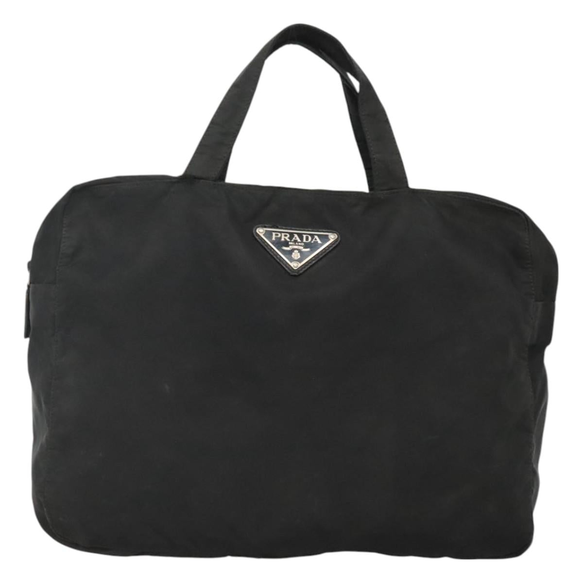 Prada Re-Nylon Black Nylon Handbag (Pre-Owned)