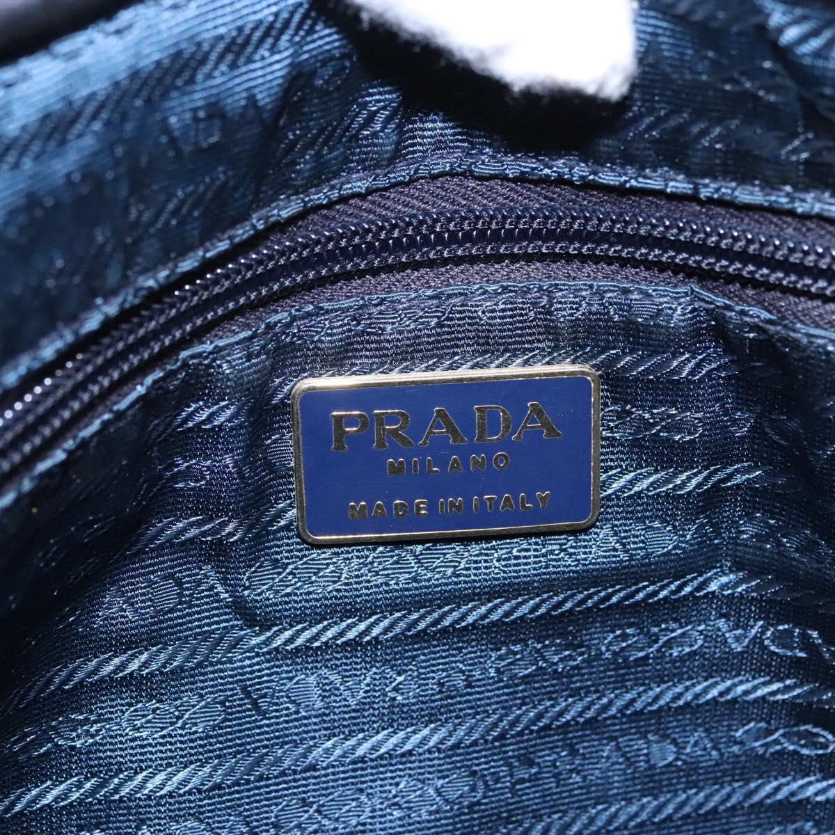 Prada Tessuto Metallo Black Synthetic Handbag (Pre-Owned)