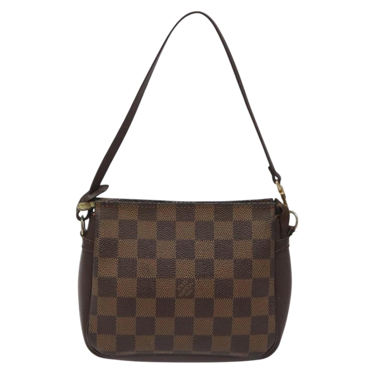 Louis Vuitton Trousse Makeup Brown Canvas Clutch Bag (Pre-Owned)