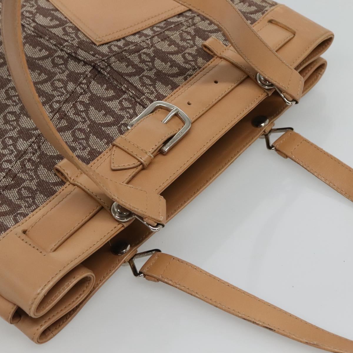 Dior Trotter Brown Canvas Tote Bag (Pre-Owned)