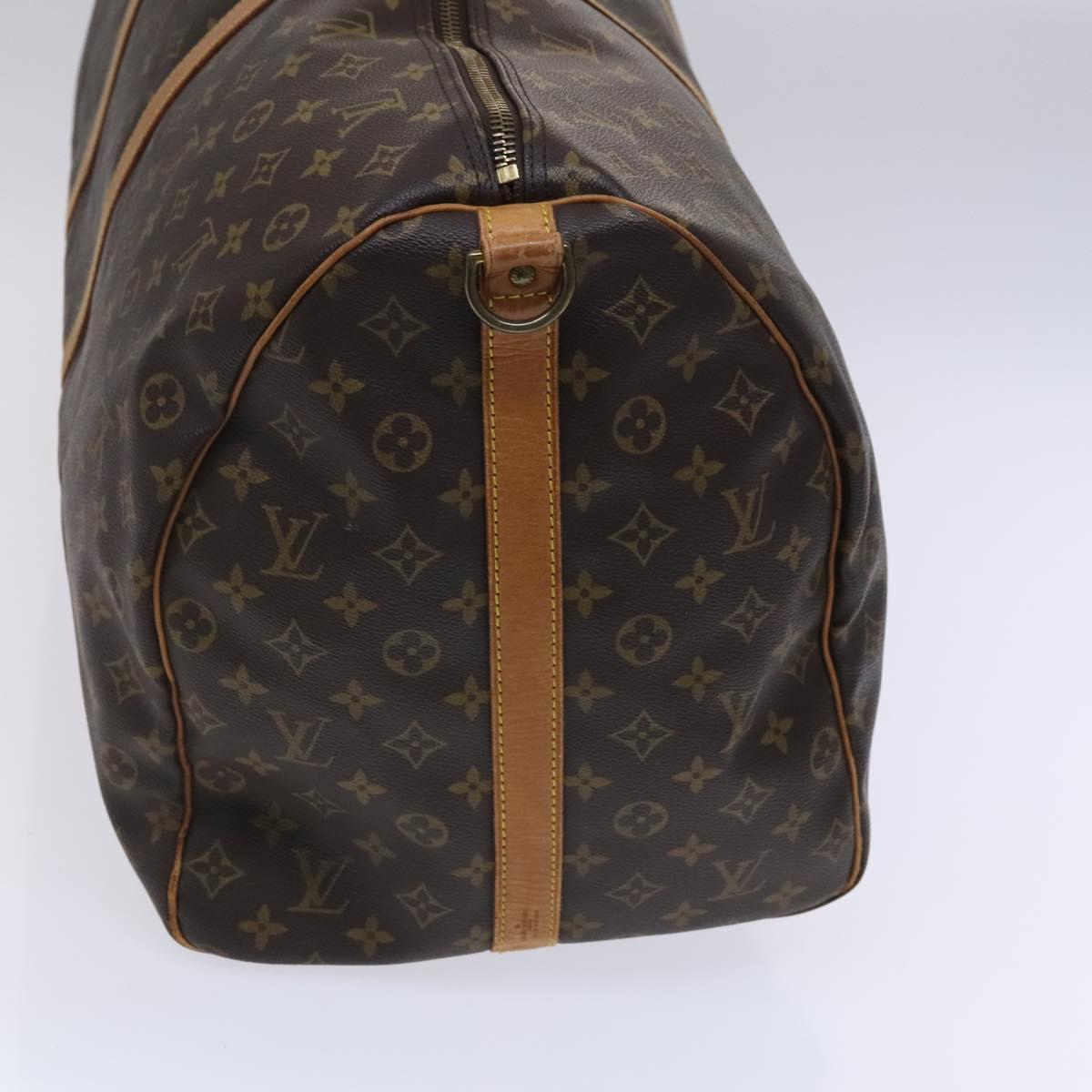 Louis Vuitton Keepall Bandoulière 60 Brown Canvas Travel Bag (Pre-Owned)