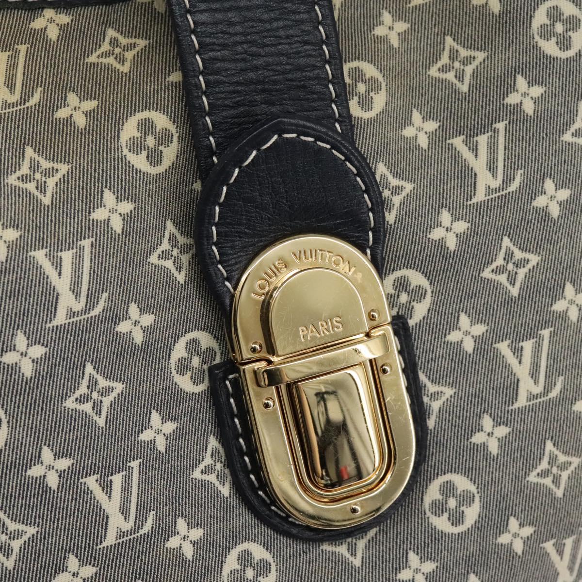 Louis Vuitton Elegie Grey Canvas Shoulder Bag (Pre-Owned)