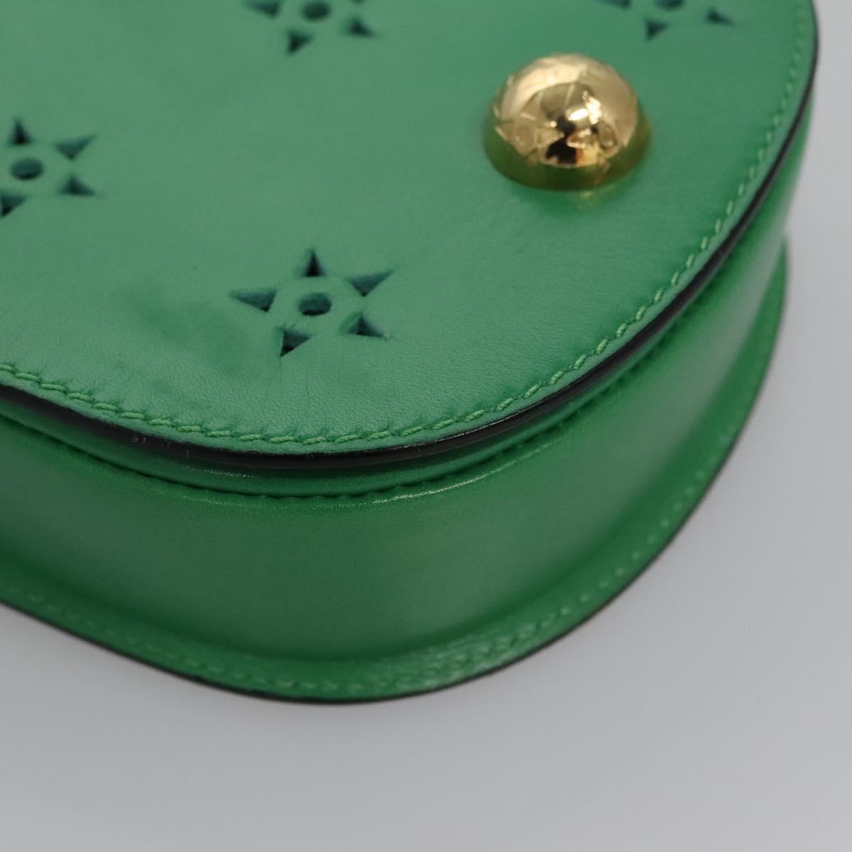 Céline Green Leather Clutch Bag (Pre-Owned)