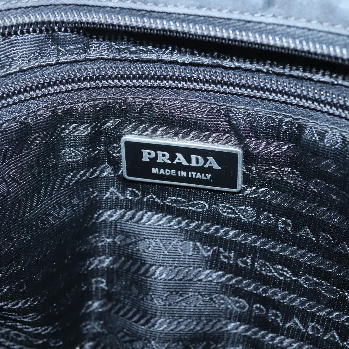 Prada Tessuto Black Nylon Shoulder Bag (Pre-Owned)