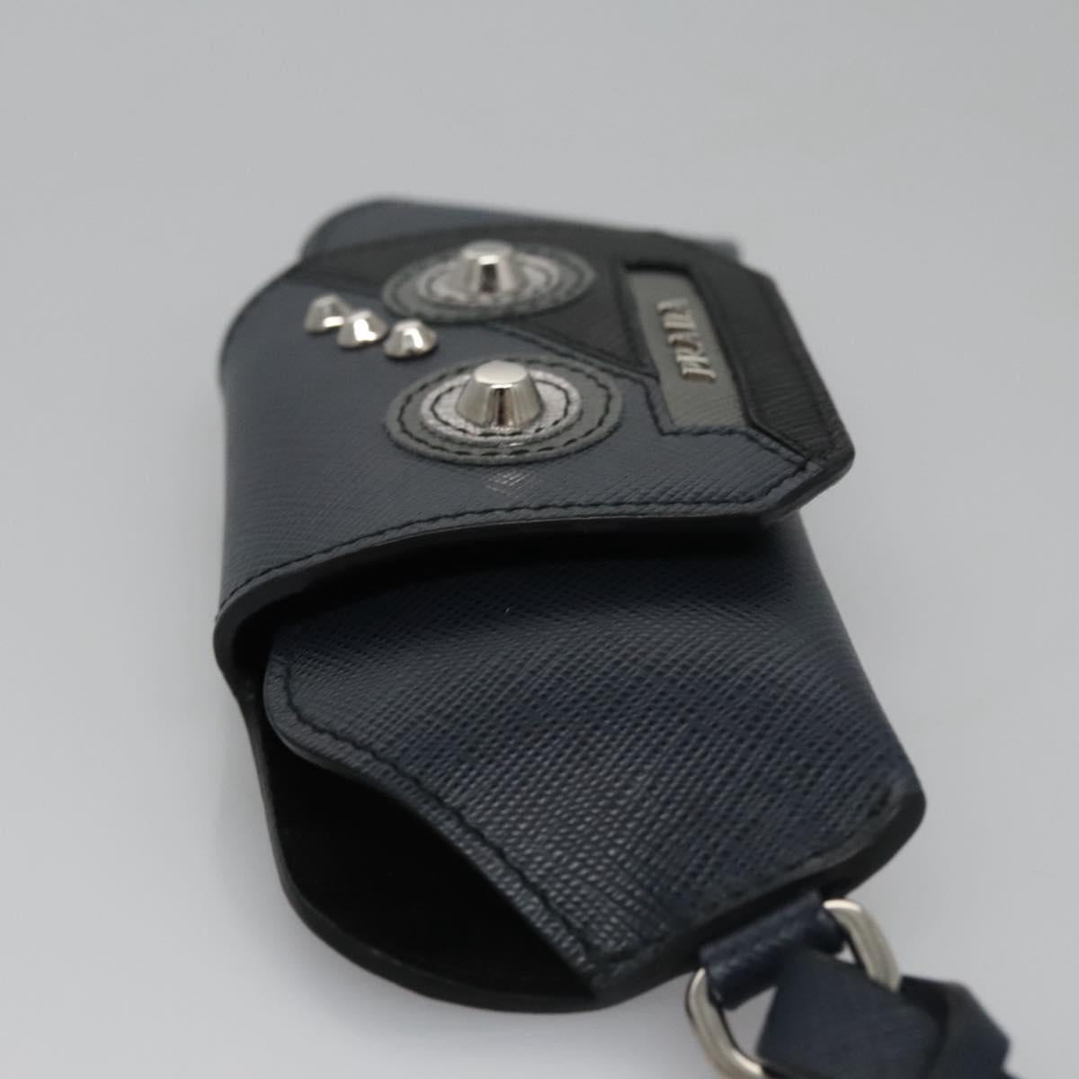 Prada -- Navy Leather Clutch Bag (Pre-Owned)