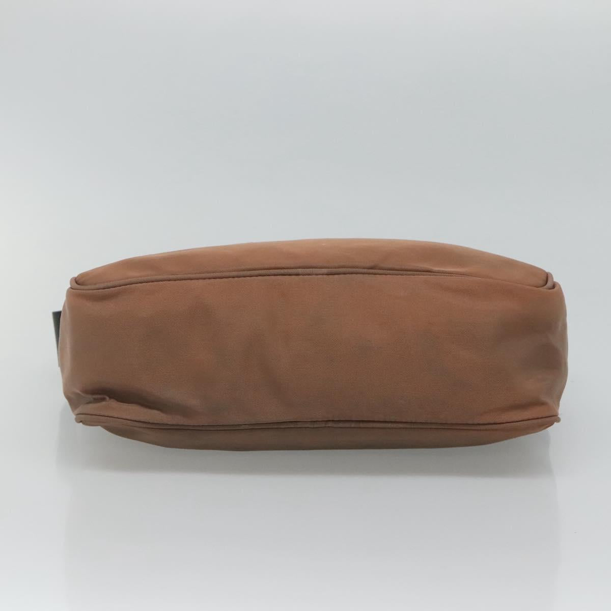 Prada Tessuto Brown Synthetic Shoulder Bag (Pre-Owned)