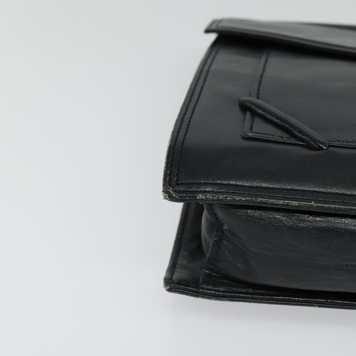 Yves Saint Laurent Black Leather Clutch Bag (Pre-Owned)