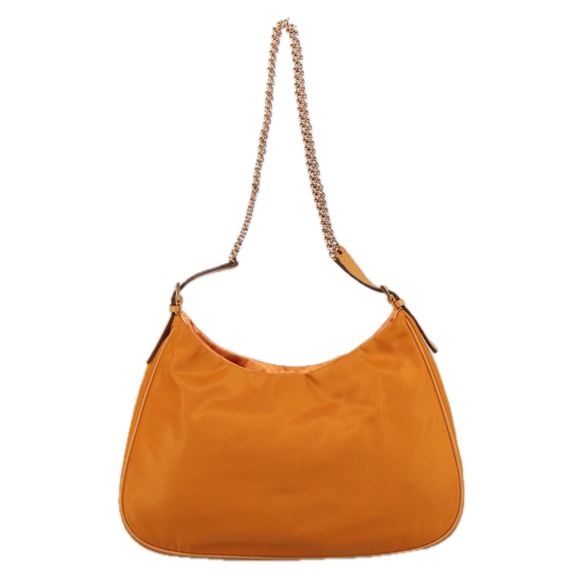 Prada Tessuto Orange Synthetic Shoulder Bag (Pre-Owned)