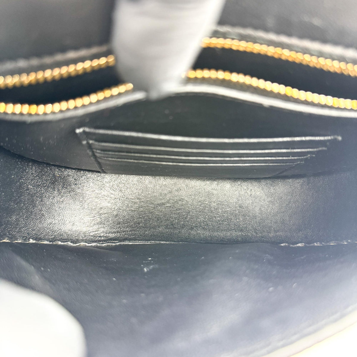 Celine Trotteur Calfskin Black Leather Crossbody Bag Bag (Pre-Owned)