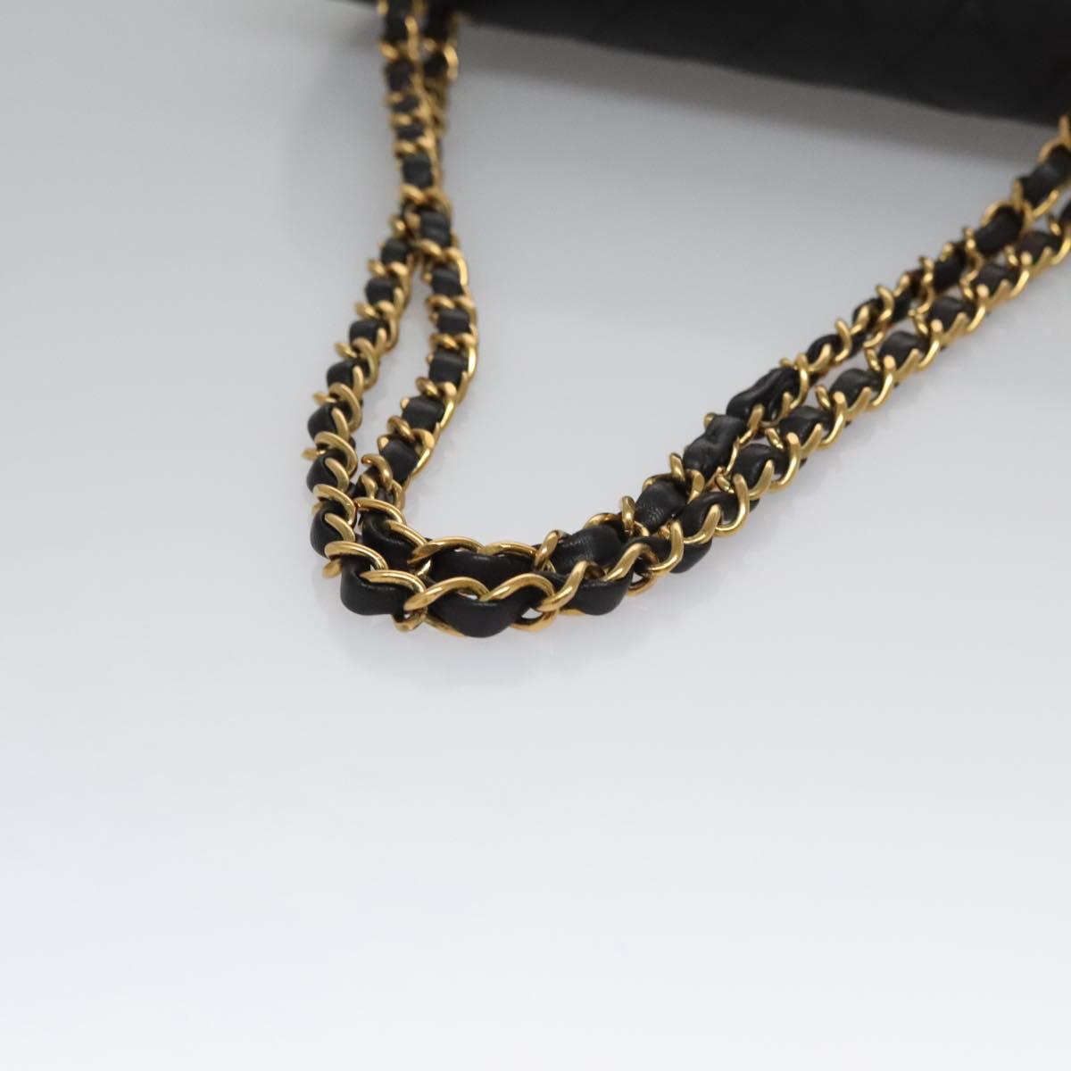 Chanel Timeless Black Leather Shoulder Bag (Pre-Owned)