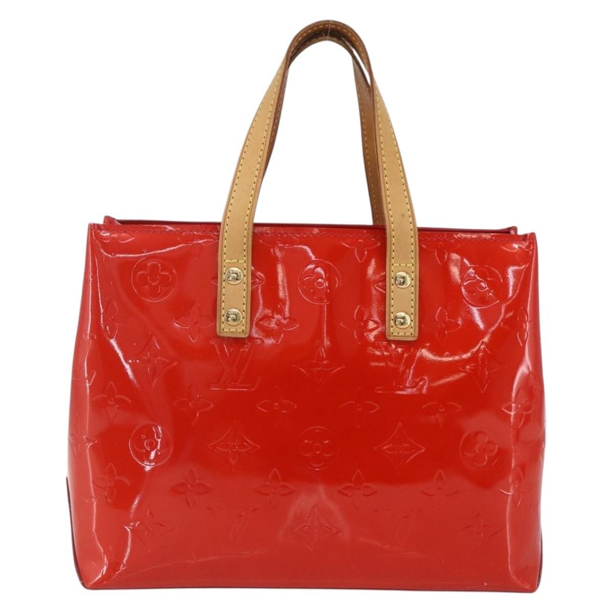 Louis Vuitton Reade Monogram Vernis Red Patent_Leather Handbag (Pre-Owned)