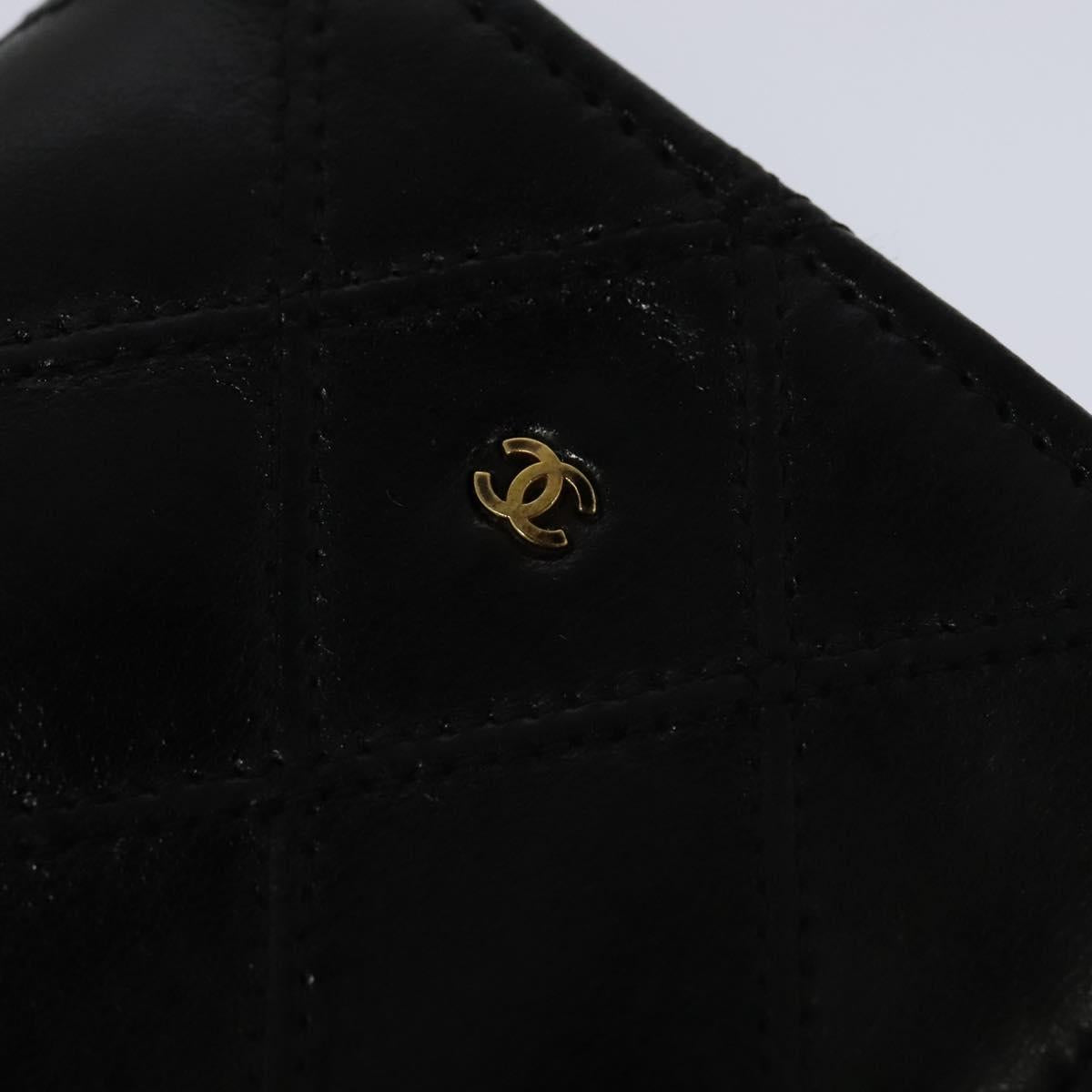 Chanel Coco Mark Black Lizard Wallet (Pre-Owned)