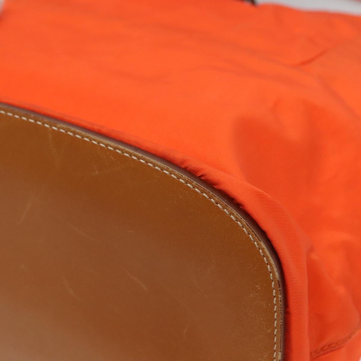 Prada Re-Nylon Orange Synthetic Shoulder Bag (Pre-Owned)