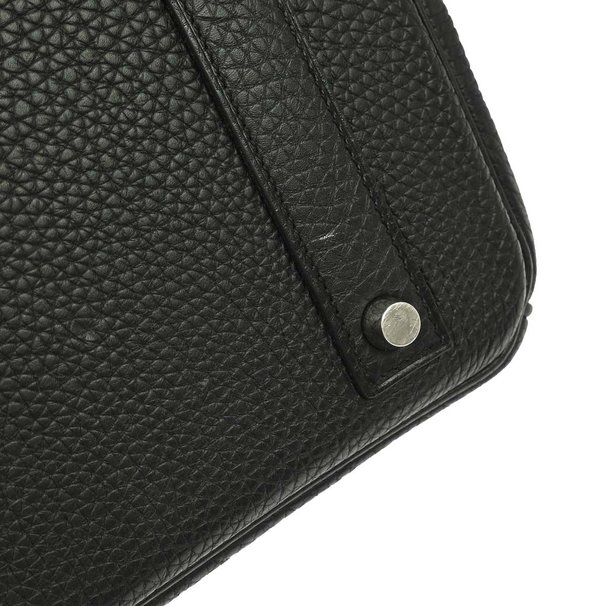 Hermes Birkin Black Togo With Palladium Hardware Black Calfskin Handbag (Pre-Owned)