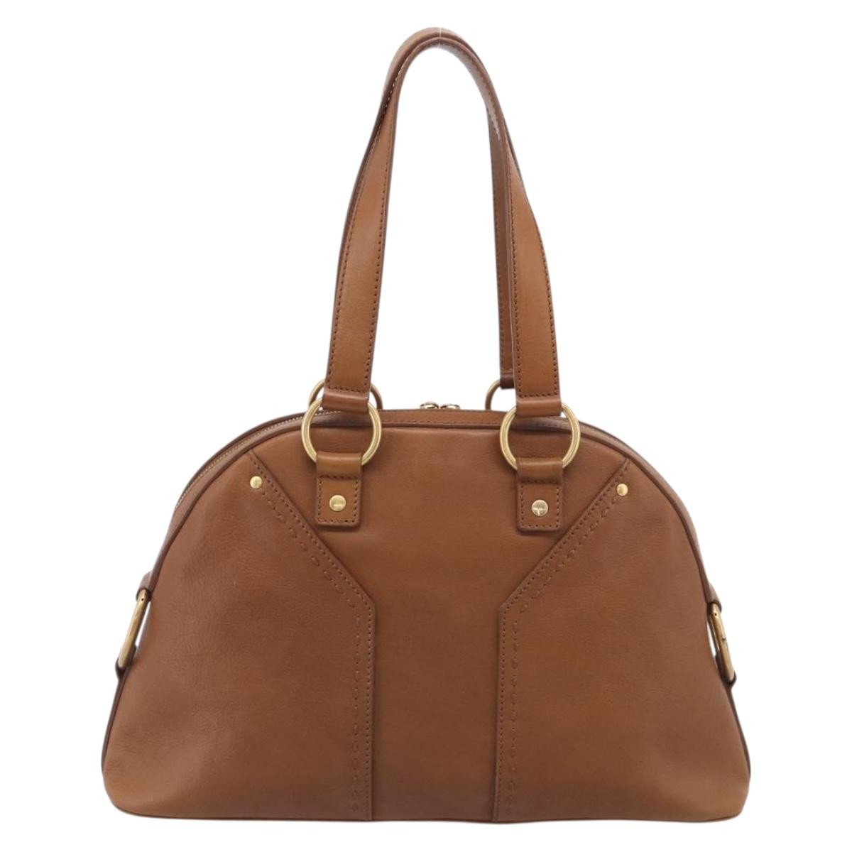 Saint Laurent Muse Leather Brown Leather Shoulder Bag Bag (Pre-Owned)