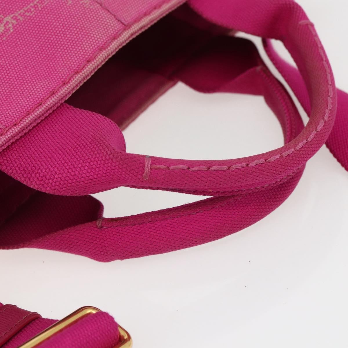 Prada Canapa Convertible Tote Canvas Pink Canvas Tote Bag Bag (Pre-Owned)