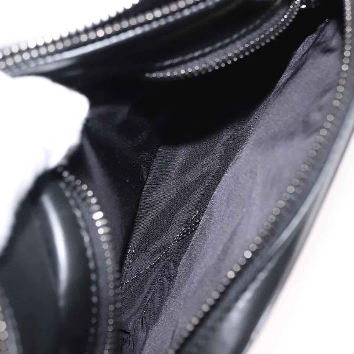 Versace Crossbody Studded Leather Black Leather Clutche & Pouche Bag (Pre-Owned)
