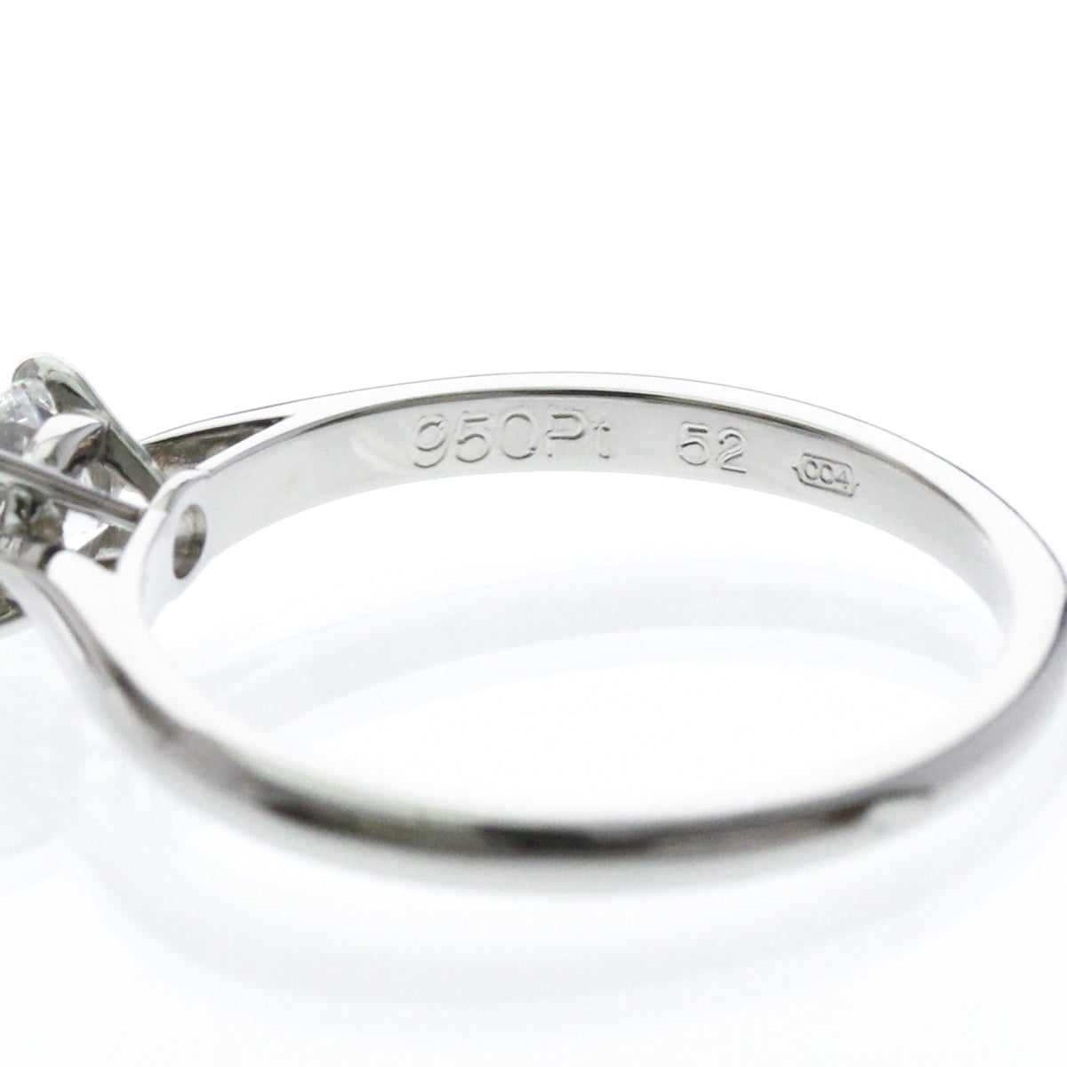 Cartier Solitaire 1895 Platinum With Rbc Diamond Silver Platinum Ring Jewelry (Pre-Owned)