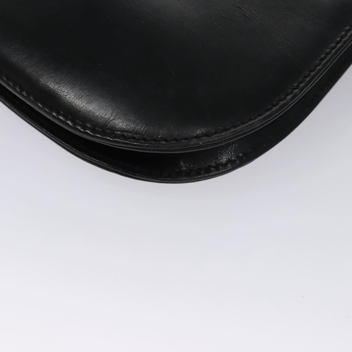 Salvatore Ferragamo Black Leather Shoulder Bag (Pre-Owned)