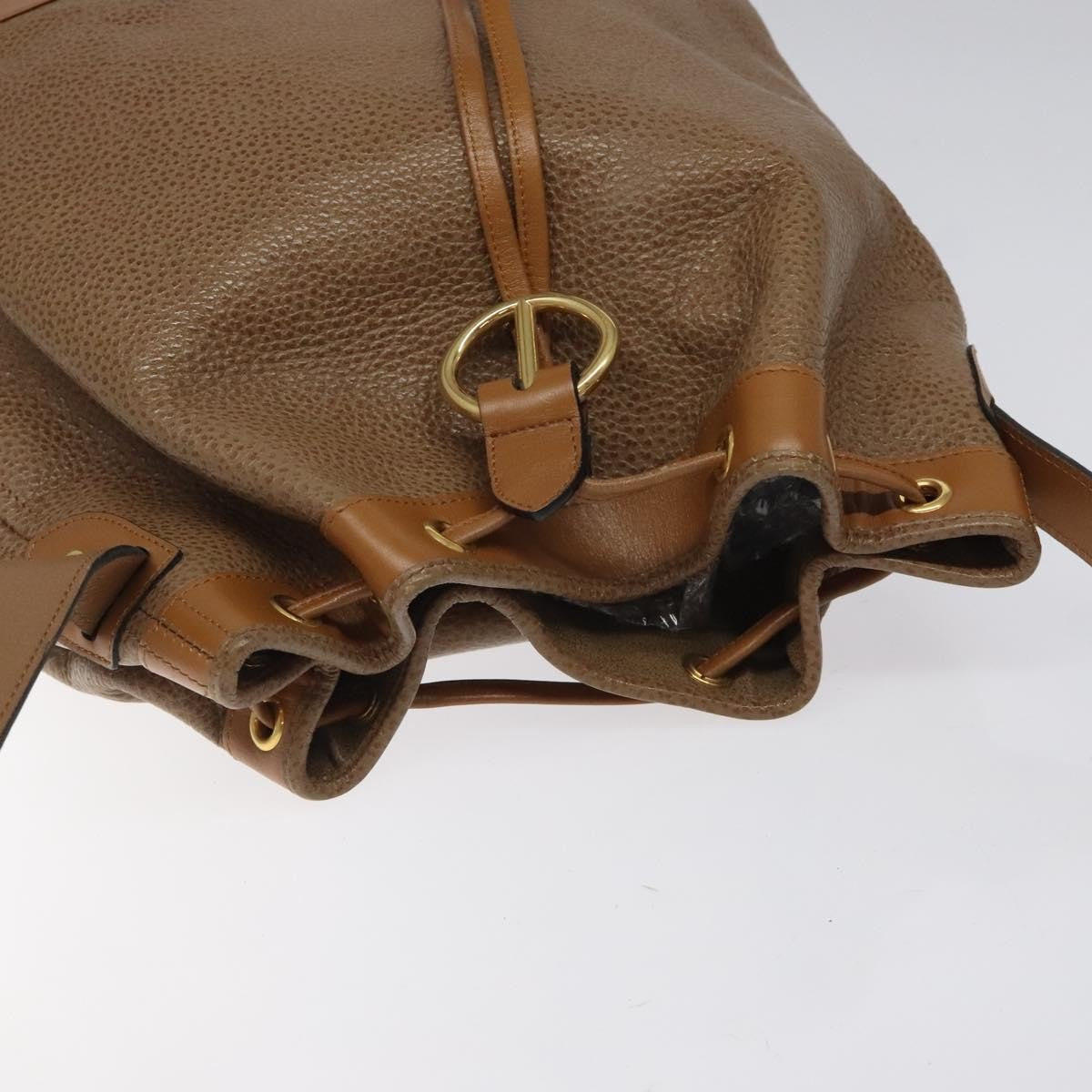 Christian Dior Vintage Leather Brown Leather Shoulder Bag Bag (Pre-Owned)