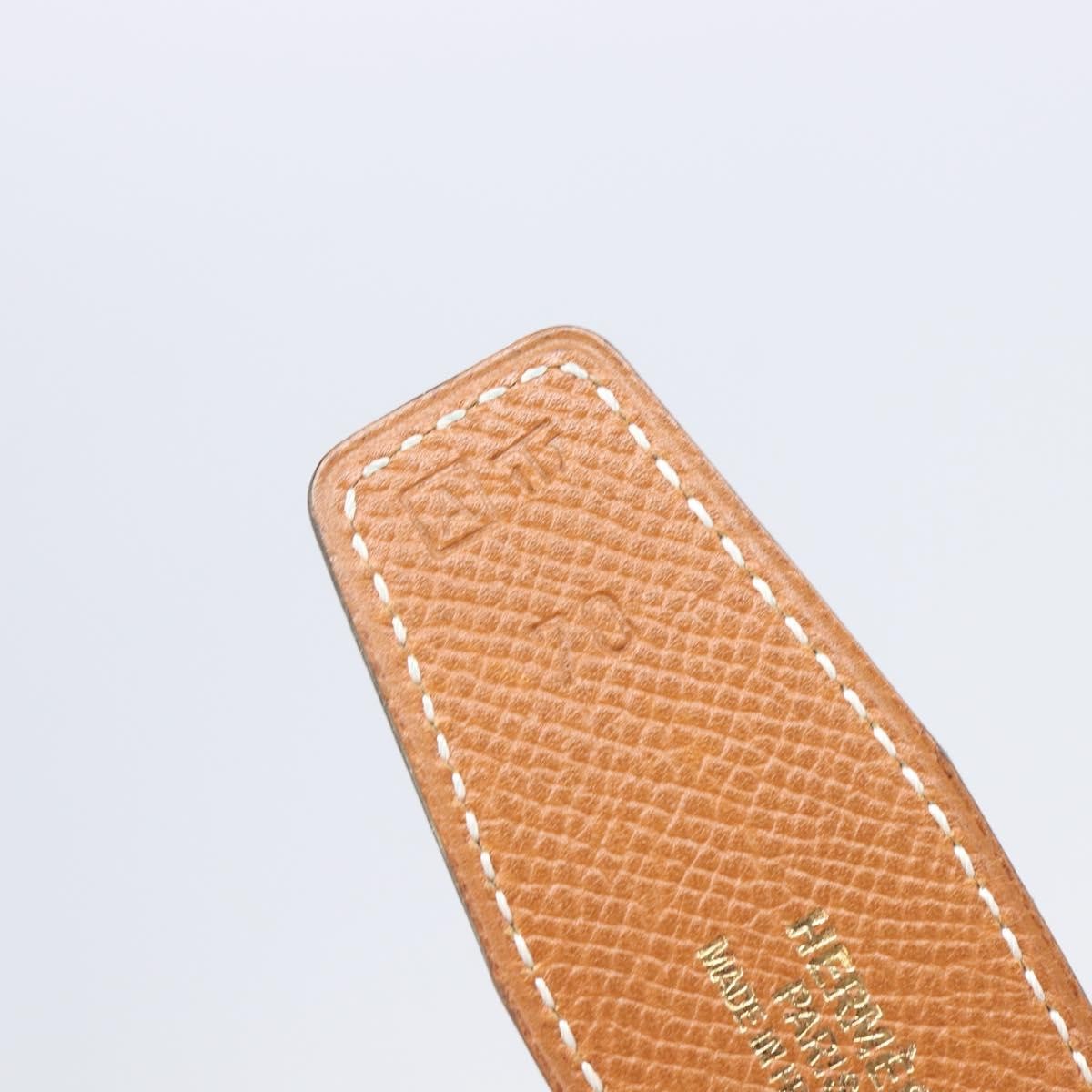 Hermes Constance Reversible Belt Leather Blue Leather Belts Accessory (Pre-Owned)