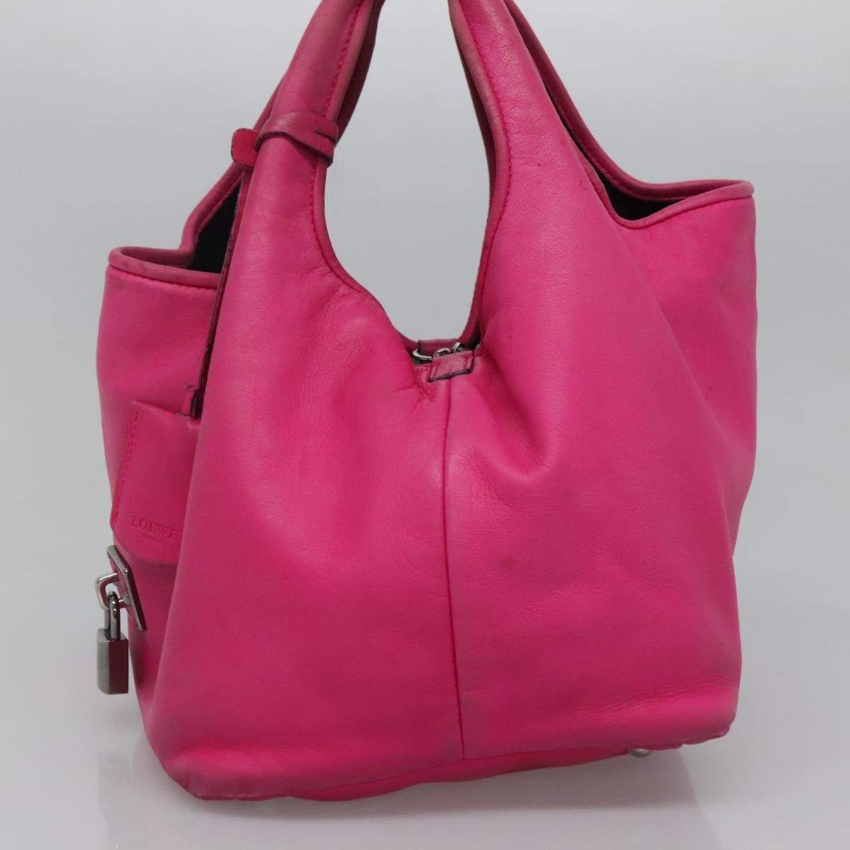 Loewe Vintage Leather Pink Leather Handbag (Pre-Owned)