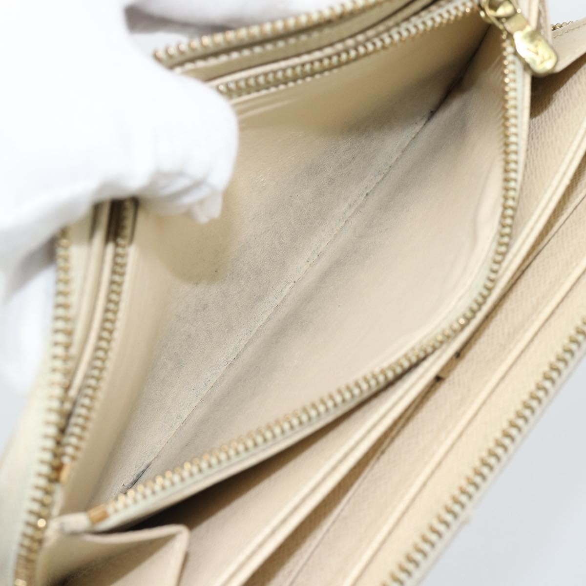 Louis Vuitton Zippy Organizer Damier Ebene Beige Canvas Wallets Accessory (Pre-Owned)