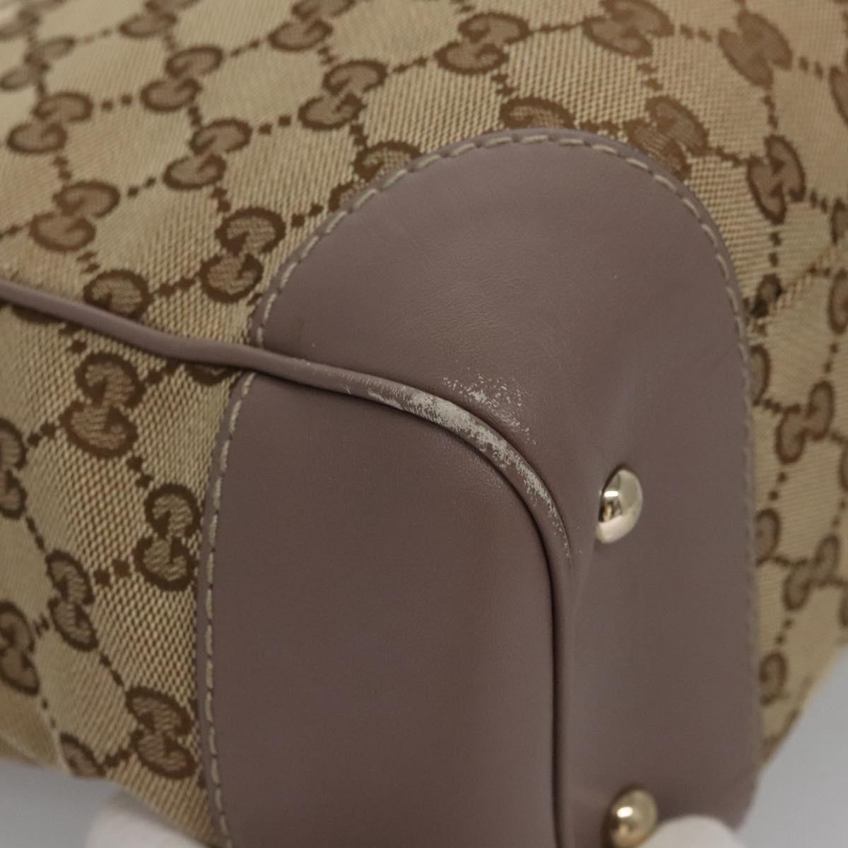 Gucci Gg Canvas Beige Canvas Tote Bag (Pre-Owned)