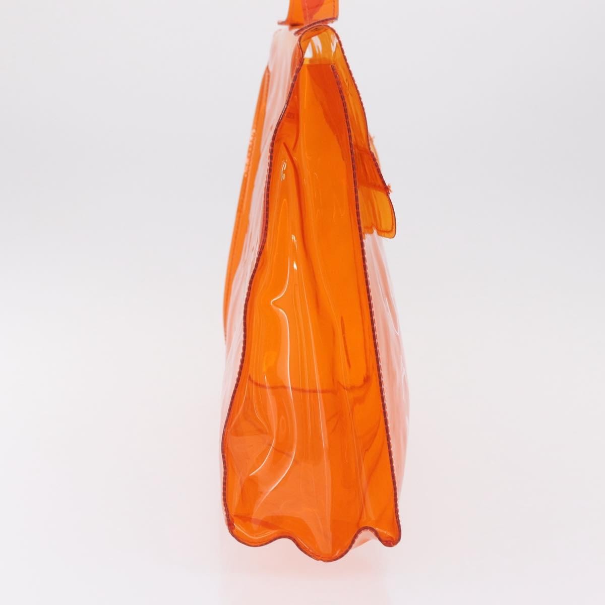 Hermes Kelly Souvenir Vinyl Orange Plastic Handbag (Pre-Owned)