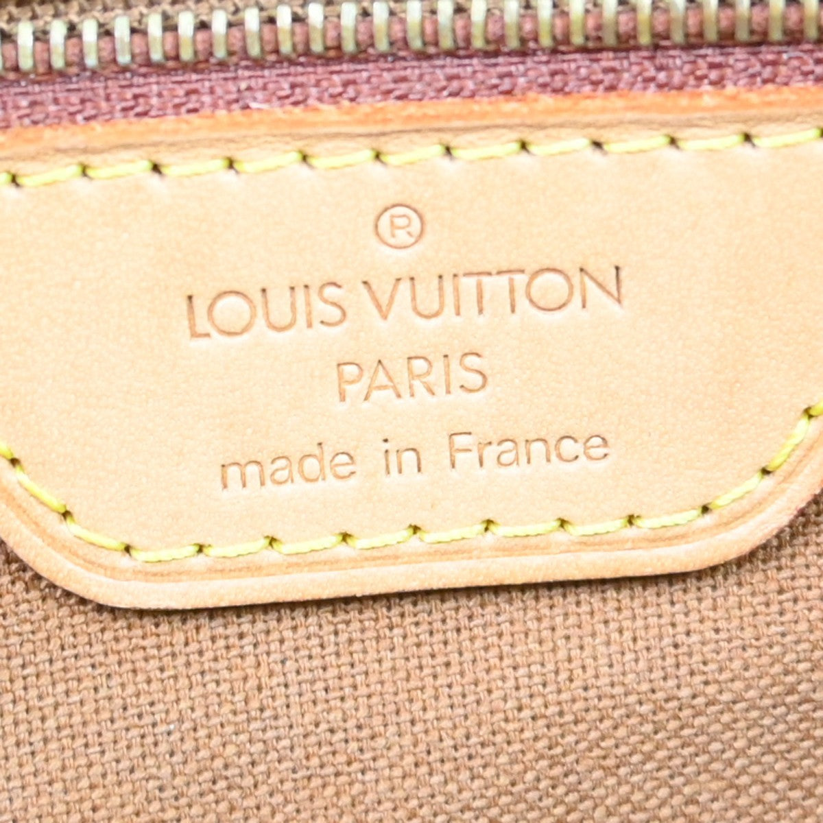 Louis Vuitton Cabas Mezzo Monogram Canvas Brown Canvas Tote Bag Bag (Pre-Owned)